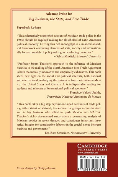 Produktbild: Big Business, the State, and Free Trade
