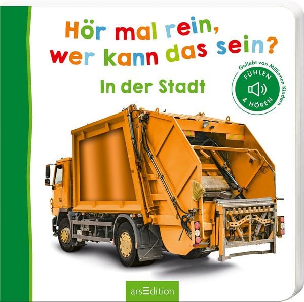 Hör mal rein, wer kann das sein? – In der Stadt, Gebundene Ausgabe von , arsedition, 978-3-8458-5831-9
