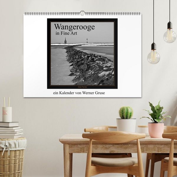 Produktbild: Wangerooge in Fine Art (Wandkalender 2026 DIN A2 quer), CALVENDO Monatskalender