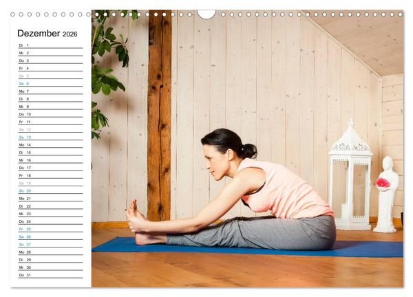 Produktbild: Yoga - ganz einfach zuhause (Wandkalender 2026 DIN A3 quer), CALVENDO Monatskalender