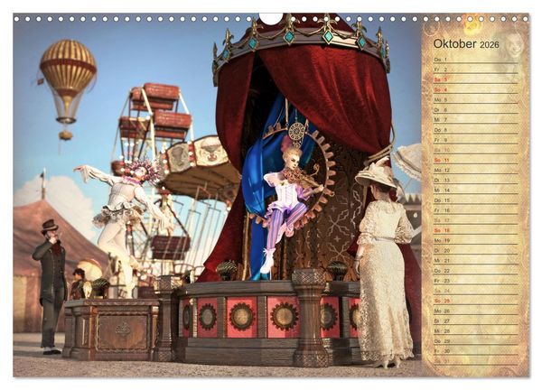 Produktbild: Steampunk Carnival (Wandkalender 2026 DIN A3 quer), CALVENDO Monatskalender