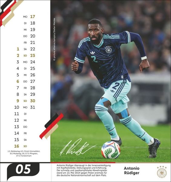 Produktbild: DFB M&auml;nner Postkartenkalender 2027
