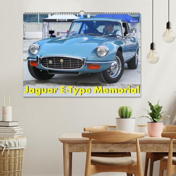 Produktbild: Jaguar E-Type Memorial (Wandkalender 2026 DIN A2 quer), CALVENDO Monatskalender