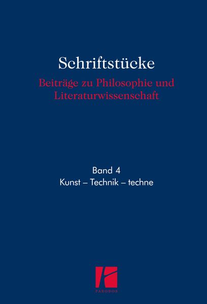 Produktbild: Kunst &ndash; Technik &ndash; techne
