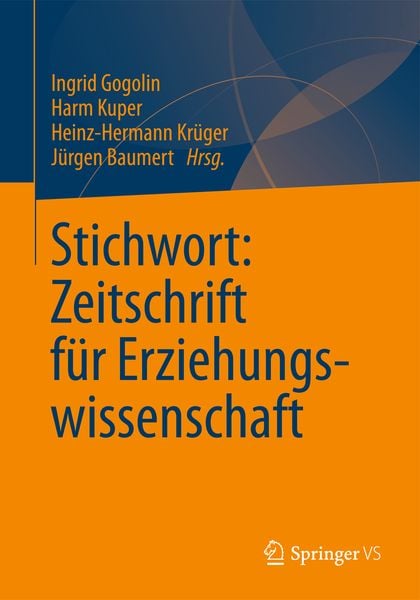 Produktbild: Stichwort: Zeitschrift f&uuml;r Erziehungswissenschaft