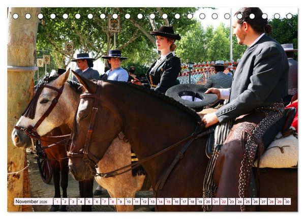 Produktbild: Feria de Abril (Tischkalender 2026 DIN A5 quer), CALVENDO Monatskalender
