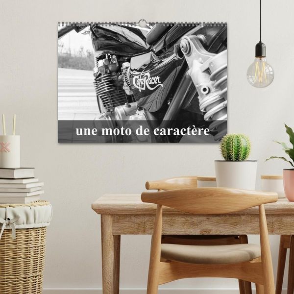 Produktbild: Une moto de caract&egrave;re (Calendrier mural 2027 DIN A3 vertical), CALVENDO calendrier mensuel
