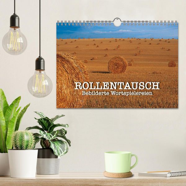 Produktbild: Rollentausch &ndash; Bebilderte Wortspielereien (Wandkalender 2026 DIN A4 quer), CALVENDO Monatskalender