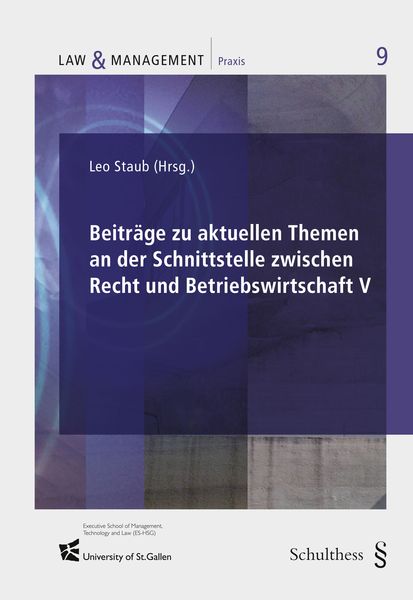 Produktbild: Beitr&auml;ge zu aktuellen Themen an der Schnittstelle zwischen Recht und Betriebswirtschaft V
