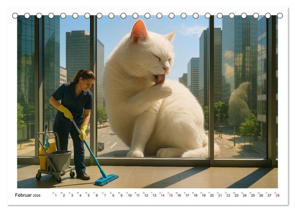 Produktbild: Katzen Weltherrschaft (Tischkalender 2026 DIN A5 quer), CALVENDO Monatskalender