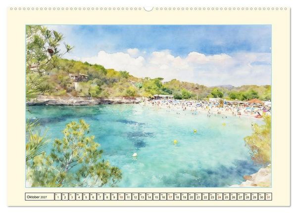 Produktbild: Lieblingsinsel Mallorca (hochwertiger Premium Wandkalender 2027 DIN A2 quer), Kunstdruck in Hochglanz