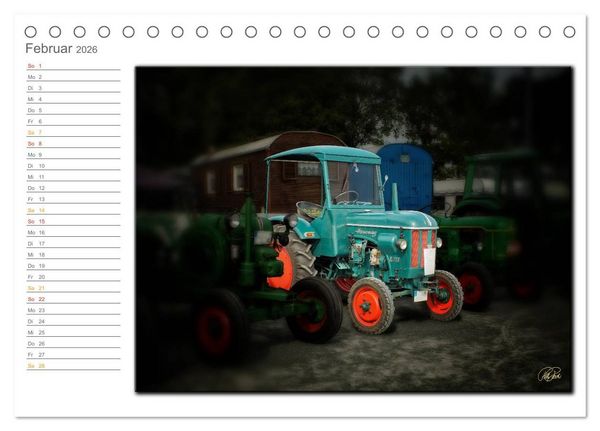 Produktbild: Oldtimer - geliebte Trecker (Tischkalender 2026 DIN A5 quer), CALVENDO Monatskalender