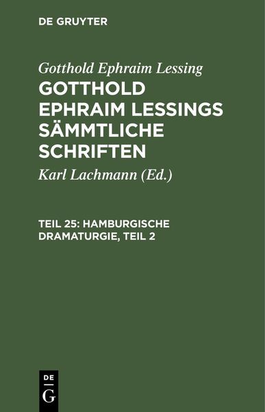 Produktbild: Hamburgische Dramaturgie, Teil 2
