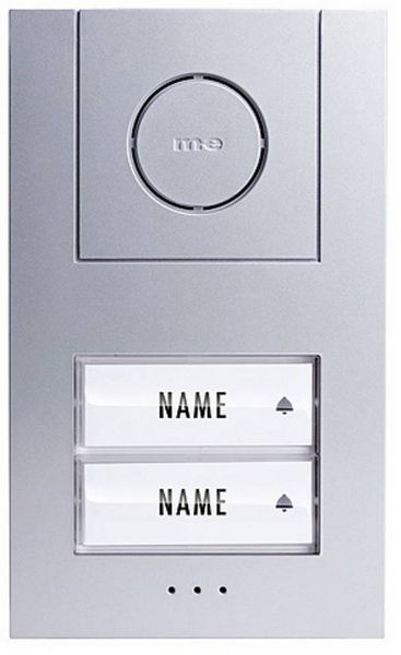 Produktbild: m-e modern-electronics Vistus AD ALU 4020 S Vistus T&uuml;rsprechanlage Kabelgebunden Komplett-Set 2 Familienhaus Silber