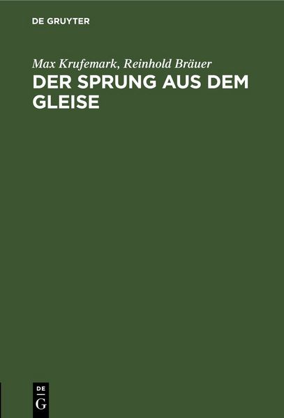 Produktbild: Der Sprung aus dem Gleise