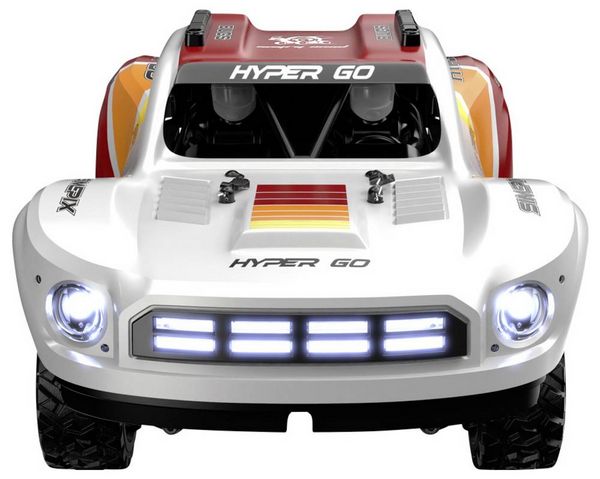 Produktbild: MJX Wei&szlig;-Rot Brushless 1:14 RC Modellauto Elektro Short Course Allradantrieb (4WD) RtR 2,4 GHz Inkl. Akku und Ladeger&auml;t, mit Lichteffekt