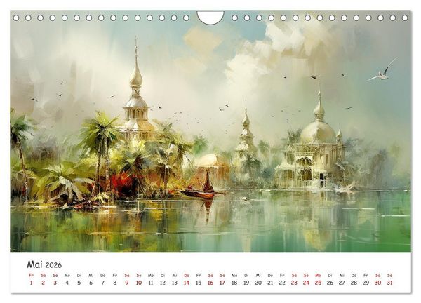 Produktbild: Karibisches Flair (Wandkalender 2026 DIN A4 quer), CALVENDO Monatskalender