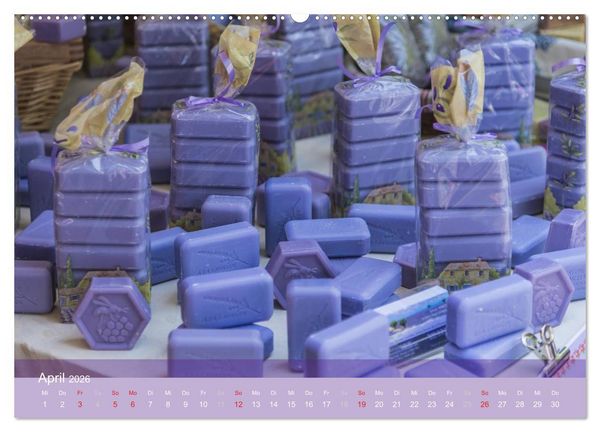 Produktbild: Die Farbe des Lavendels (hochwertiger Premium Wandkalender 2026 DIN A2 quer), Kunstdruck in Hochglanz