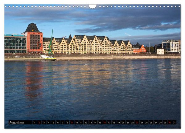 Produktbild: K&Ouml;LN AUSBLICK - RHEINBLICK (Wandkalender 2026 DIN A3 quer), CALVENDO Monatskalender