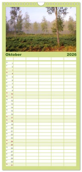 Produktbild: Familienplaner 2026 - Schweden 2026 mit 5 Spalten (Wandkalender, 21 x 45 cm) CALVENDO