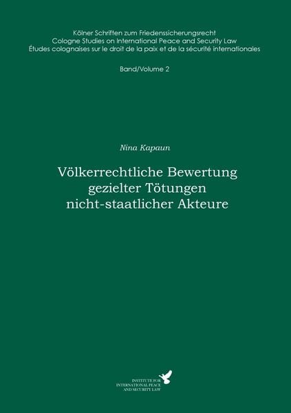 Produktbild: V&ouml;lkerrechtliche Bewertung gezielter T&ouml;tungen nicht-staatlicher Akteure