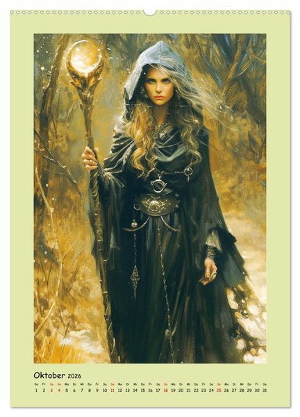 Produktbild: Druidenland. Keltische Fantasy-Figuren aus der Anderwelt (Wandkalender 2026 DIN A2 hoch), CALVENDO Monatskalender