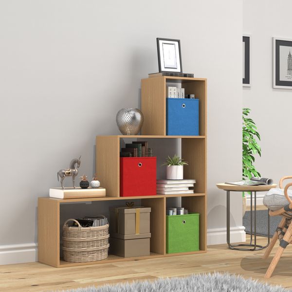 Produktbild: Holz Regal Raumteiler Standregal B&uuml;cher Dubila M