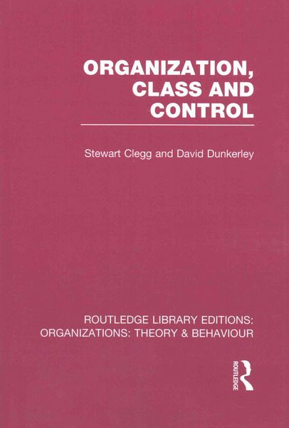 Produktbild: Organization, Class and Control (RLE