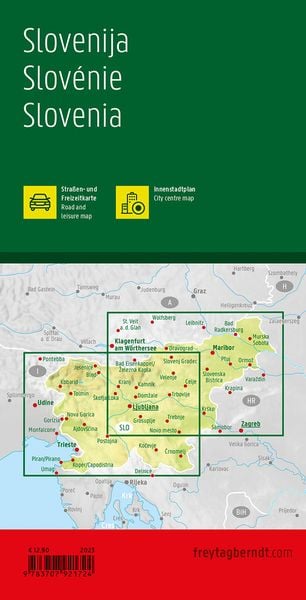 Slowenien, Straßen- und Freizeitkarte 1:150.000, freytag & berndt