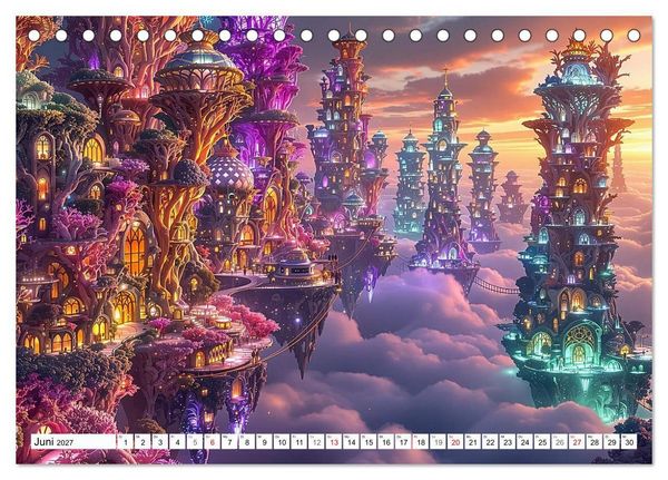 Produktbild: Wimmelnde Wunderwelten (Tischkalender 2027 DIN A5 quer), CALVENDO Monatskalender