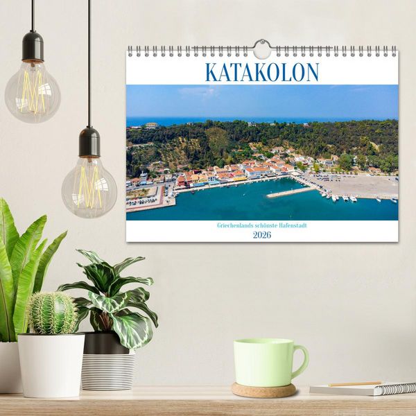 Produktbild: KATAKOLON - Griechenlands sch&ouml;nste Hafenstadt (Wandkalender 2026 DIN A4 quer), CALVENDO Monatskalender