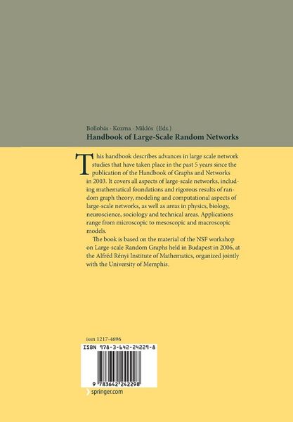 Produktbild: Handbook of Large-Scale Random Networks