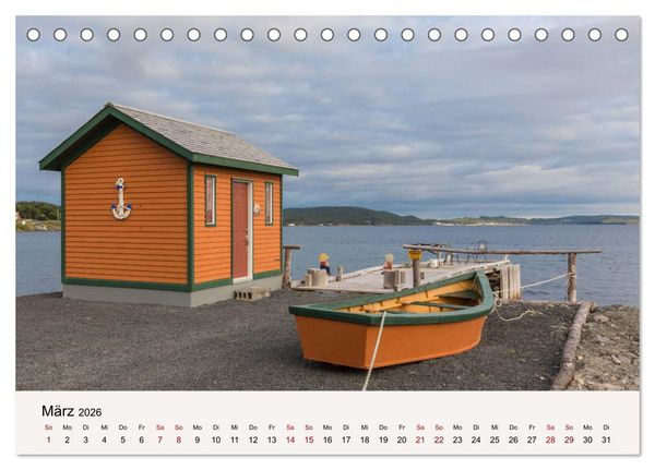 Produktbild: Neufundland Impressionen 2026 (Tischkalender 2026 DIN A5 quer), CALVENDO Monatskalender