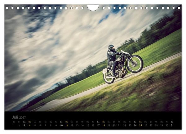Produktbild: Klassische Motorr&auml;der auf der Piste (Wandkalender 2027 DIN A4 quer), CALVENDO Monatskalender