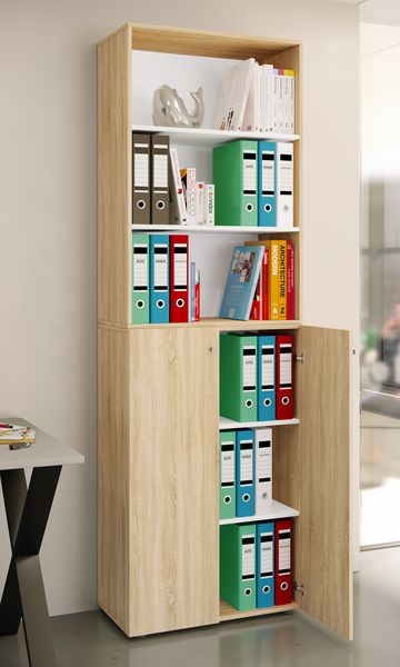 Produktbild: B&uuml;roschrank Regal Ordner Aktenschrank Lona 6fach