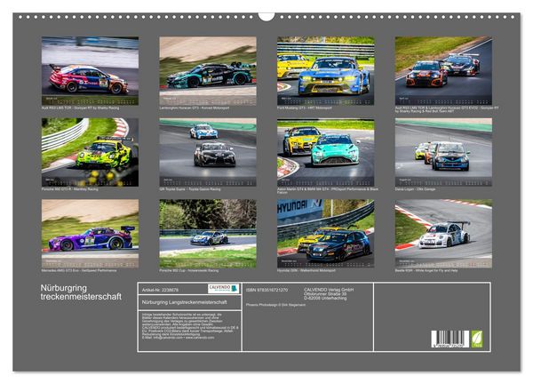 Produktbild: N&uuml;rburgring Langstreckenmeisterschaft (Wandkalender 2026 DIN A2 quer), CALVENDO Monatskalender