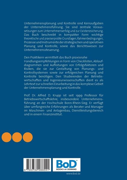 Produktbild: Unternehmensplanung und Kontrolle