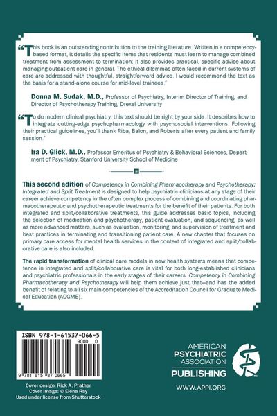 Produktbild: Competency in Combining Pharmacotherapy and Psychotherapy