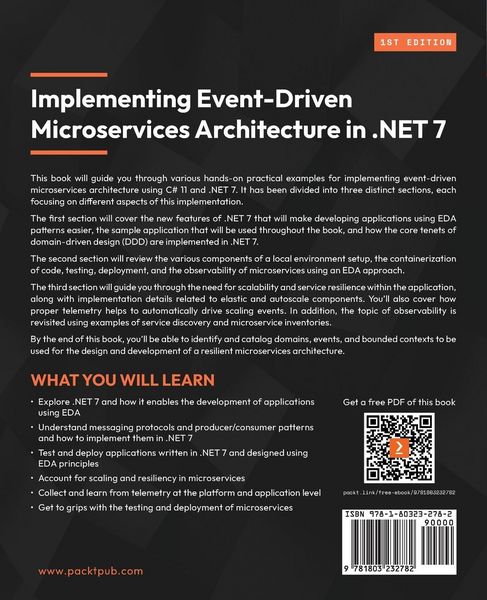 Produktbild: Implementing Event-driven Microservices Architecture in .NET 7