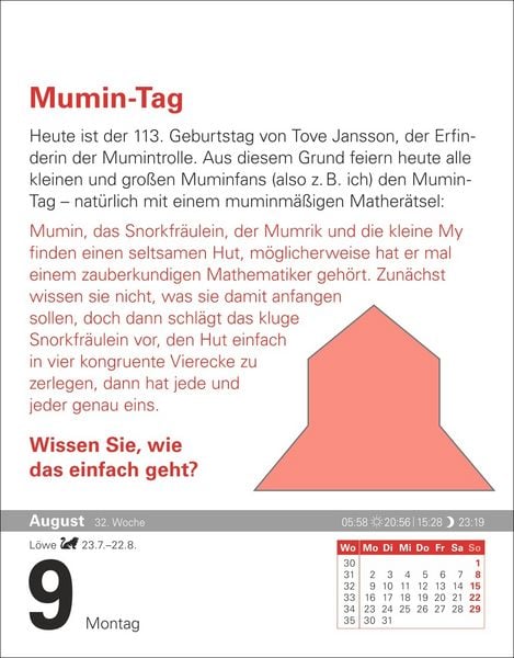 Produktbild: Der Mathematik-Kalender Tagesabrei&szlig;kalender 2027 - Nachts teile ich heimlich durch Null