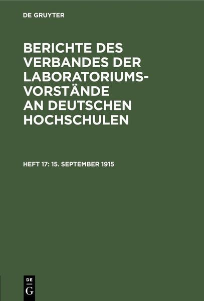 Produktbild: 15. September 1915