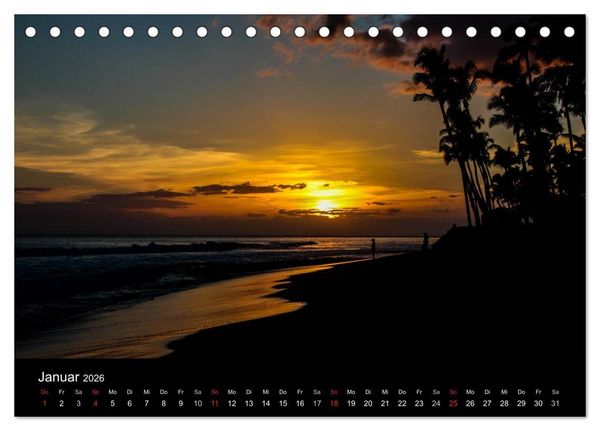 Produktbild: Paradiese der Erde - HAWAII (Tischkalender 2026 DIN A5 quer), CALVENDO Monatskalender
