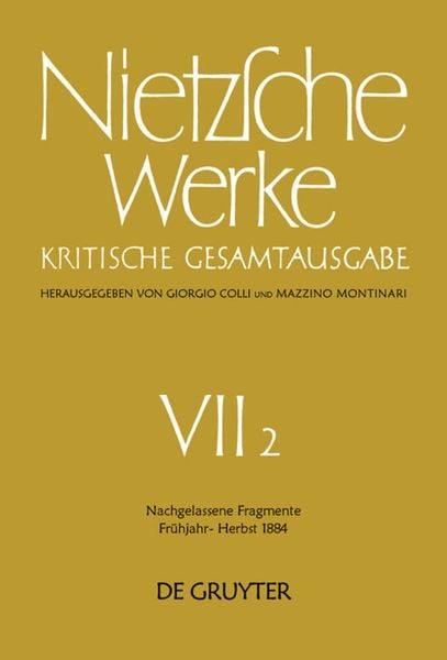 Produktbild: Nachgelassene Fragmente Fr&uuml;hjahr - Herbst 1884