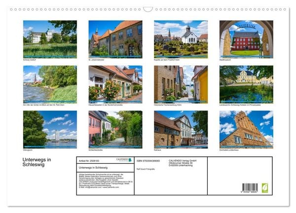 Produktbild: Unterwegs in Schleswig (Wandkalender 2027 DIN A2 quer), CALVENDO Monatskalender