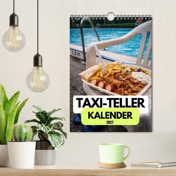 Produktbild: Taxi-Teller-Kalender (Wandkalender 2027 DIN A4 hoch), CALVENDO Monatskalender