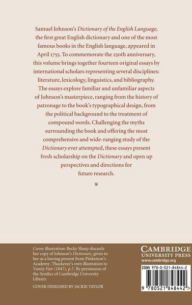 Produktbild: Anniversary Essays on Johnson's Dictionary