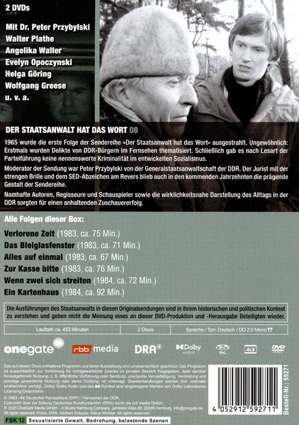 Produktbild: Der Staatsanwalt hat das Wort - Box 8 (DDR TV-Archiv) [2 DVDs]