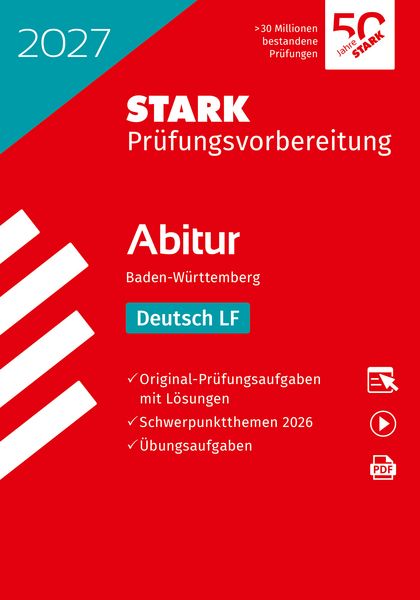 Produktbild: STARK Deutsch LF - Abitur 2027 BW - Pr&uuml;fungsvorbereitung