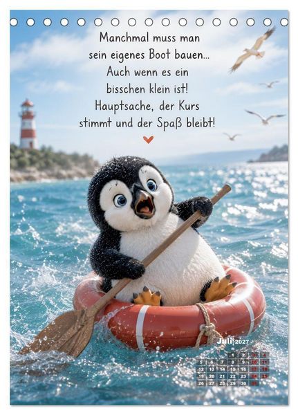 Produktbild: Oscar - Lachen ist die beste Jahreszeit (Tischkalender 2027 DIN A5 hoch), CALVENDO Monatskalender