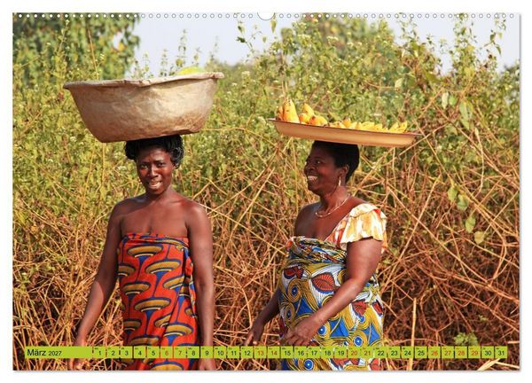 Produktbild: Benin M&auml;rkte Farben Voodoo (hochwertiger Premium Wandkalender 2027 DIN A2 quer), Kunstdruck in Hochglanz